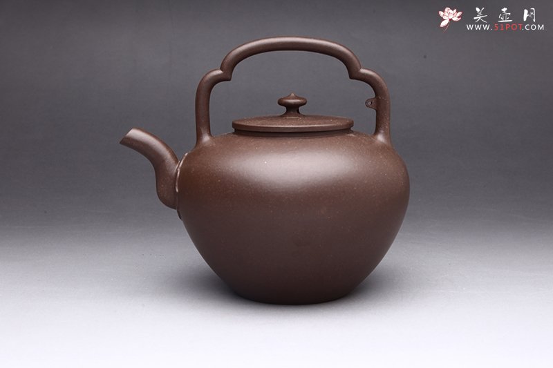 紫砂壶图片：吴经提梁 - 美壶网