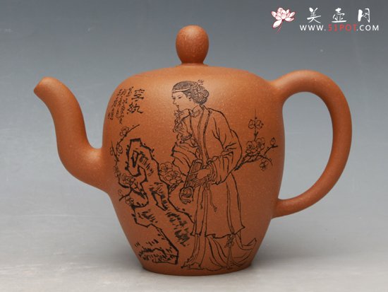 紫砂壶图片：中国古典名著《红楼梦》之十二金钗 - 美壶网