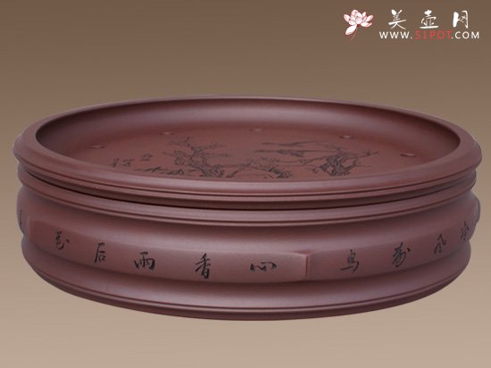 紫砂壶图片：《圆竹》茶海 张宝... - 美壶网