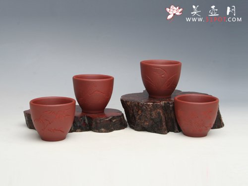 紫砂壶图片：君子杯 - 美壶网