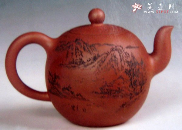 紫砂壶图片：圆珠壶 - 美壶网