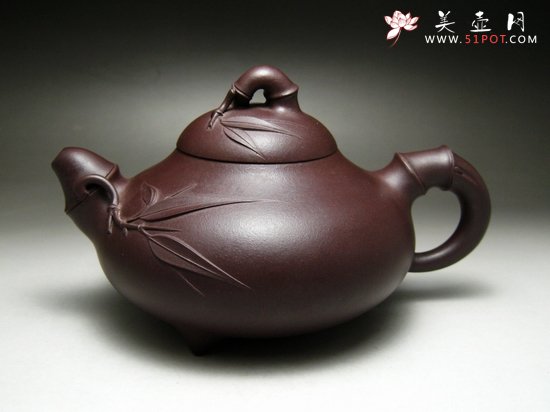 紫砂壶图片：竹节高生 - 美壶网