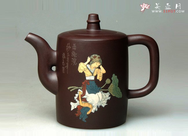 紫砂壶图片：四大美女（西施） 200CC - 美壶网