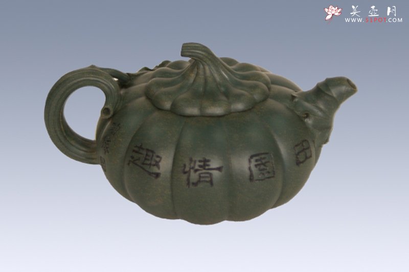 紫砂壶图片：田园雅趣 - 美壶网