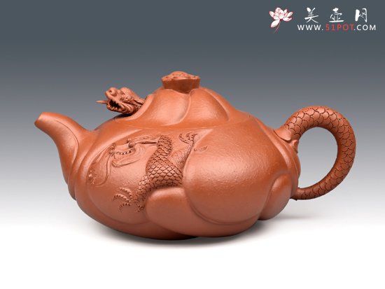 紫砂壶图片：鱼化龙2 - 美壶网