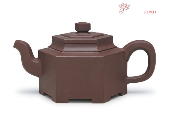 紫砂壶图片：六方侧角 - 美壶网