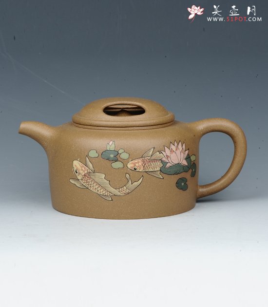 紫砂壶图片：牛盖莲子 - 美壶网
