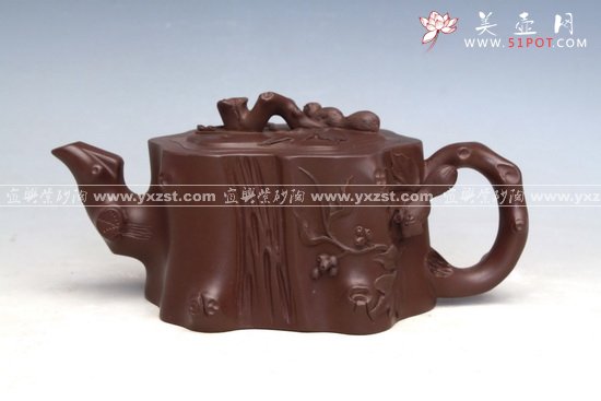 紫砂壶图片：树桩 - 美壶网