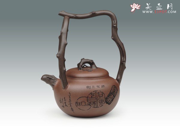 紫砂壶图片：东坡提梁 - 美壶网