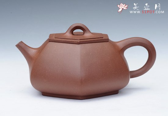 紫砂壶图片：六方石瓢 - 美壶网