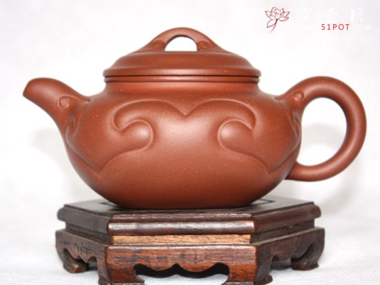 紫砂壶图片：底槽青  四季如意壶 - 美壶网