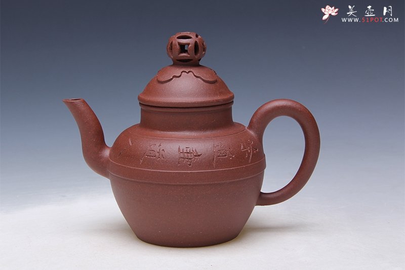 紫砂壶图片：金钱钮 - 美壶网