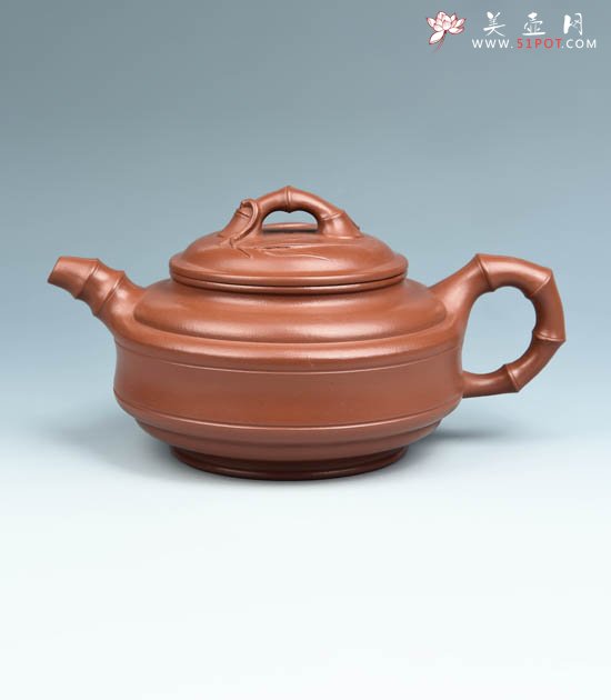 紫砂壶图片：双线竹鼓 - 美壶网