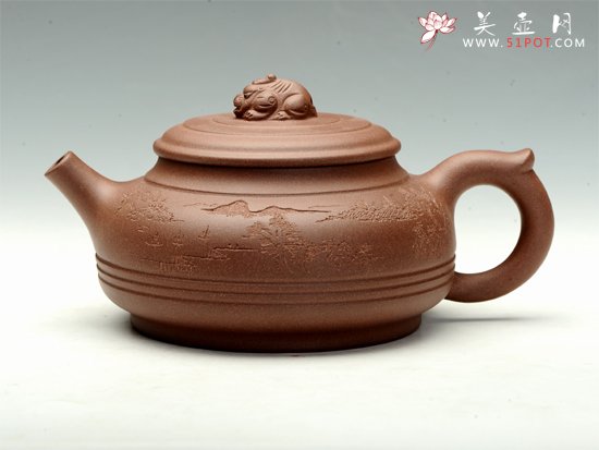 紫砂壶图片：双线 - 美壶网