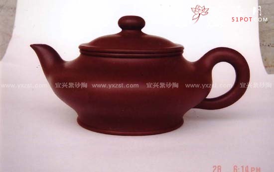 紫砂壶图片：水扁壶 - 美壶网