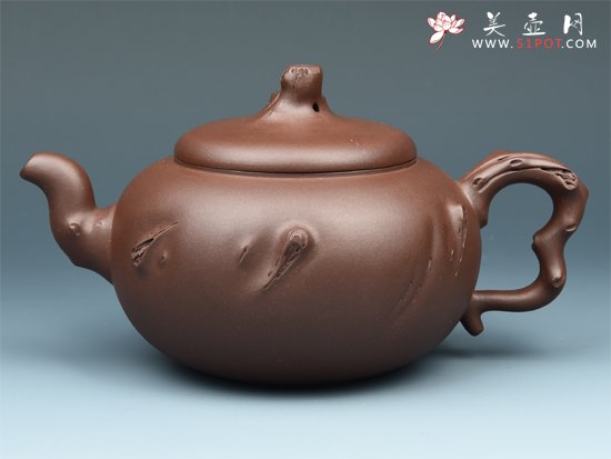 紫砂壶图片：把根留住 - 美壶网