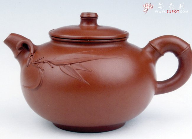 紫砂壶图片：园竹 200CC - 美壶网