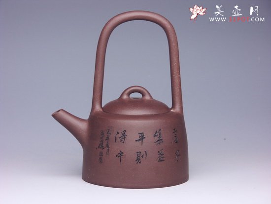 紫砂壶图片：曼生提梁（反） - 美壶网