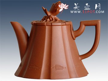 紫砂壶图片：鱼家乐 - 美壶网