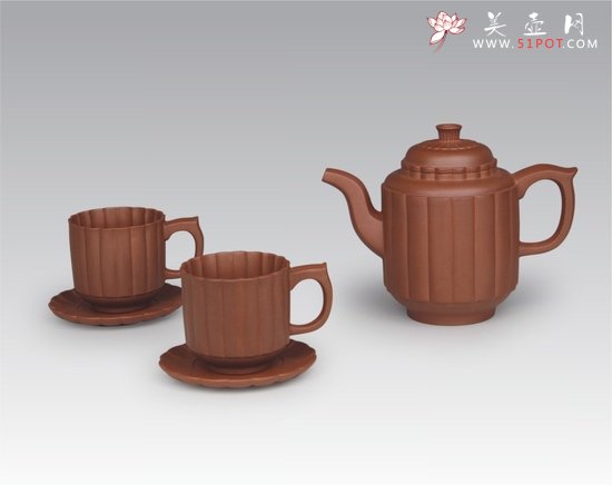 紫砂壶图片：蕾菊套壶 - 美壶网