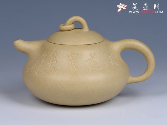 紫砂壶图片：- 本山绿泥葫芦 - - 美壶网