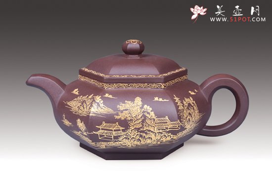 紫砂壶图片：藏六方 - 美壶网