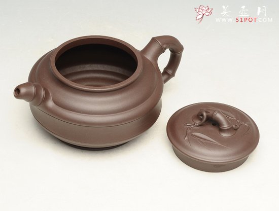 紫砂壶图片：竹鼓2   260cc - 美壶网