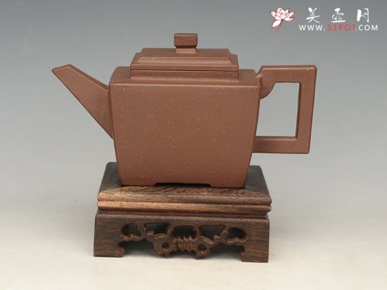 紫砂壶图片：斗方  容量：350cc - 美壶网