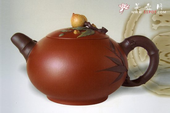 紫砂壶图片：祝寿壶 - 美壶网