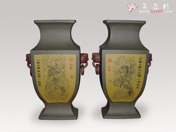 紫砂壶图片：花瓶 - 美壶网