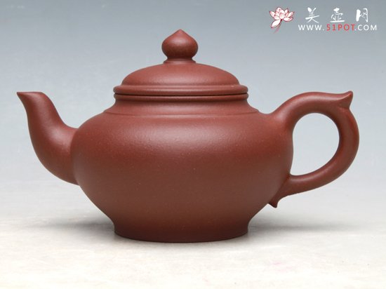 紫砂壶图片：笑樱壶紫泥 - 美壶网