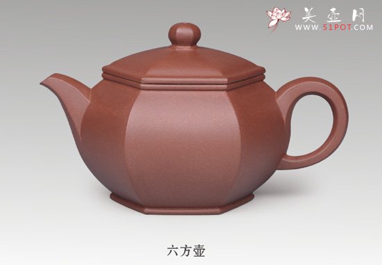 紫砂壶图片：六方壶 - 美壶网