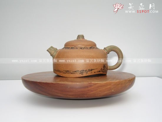 紫砂壶图片：三足鼎立（三根竹子系列） - 美壶网