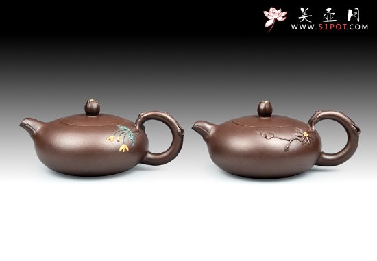 紫砂壶图片：28 花开富贵 - 美壶网