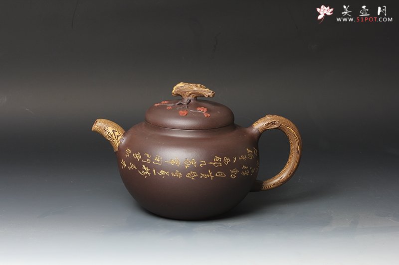 紫砂壶图片：咏梅壶 - 美壶网