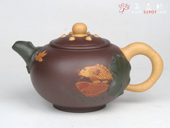 紫砂壶图片：莲心壶  300C... - 美壶网