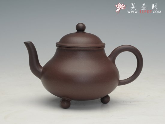 紫砂壶图片：三脚思亭 - 美壶网