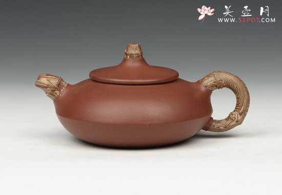 紫砂壶图片：扁壶 - 美壶网
