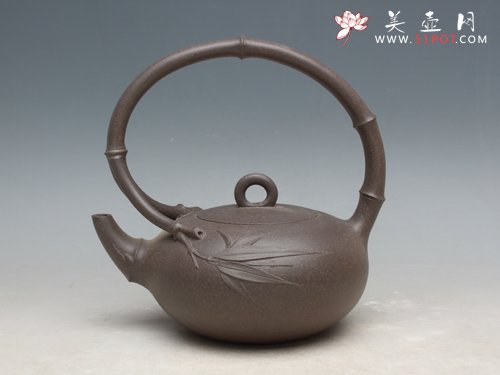 紫砂壶图片：珍竹提梁 - 美壶网