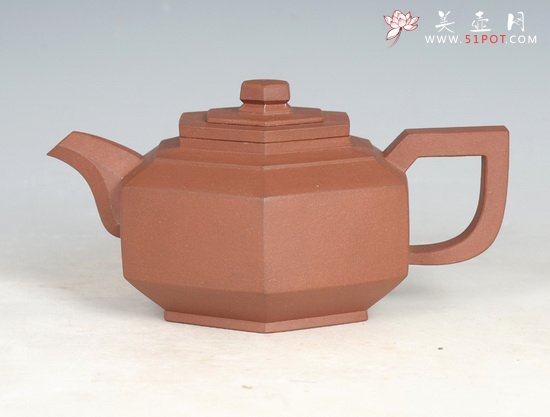 紫砂壶图片：六方抽盖 - 美壶网