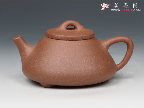 紫砂壶图片：三脚石瓢 - 美壶网