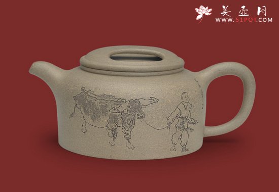 紫砂壶图片：牛盖 - 美壶网