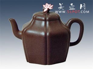 紫砂壶图片：六方抽角 - 美壶网