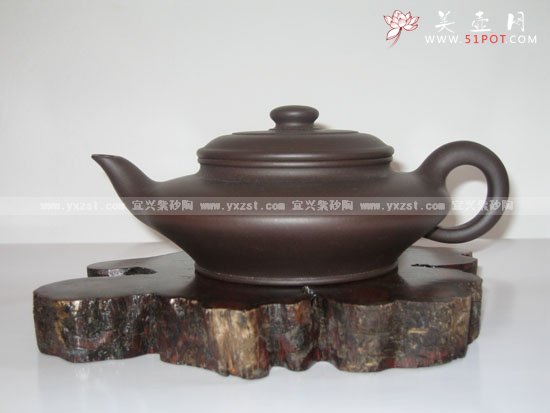 紫砂壶图片：虚扁 - 美壶网