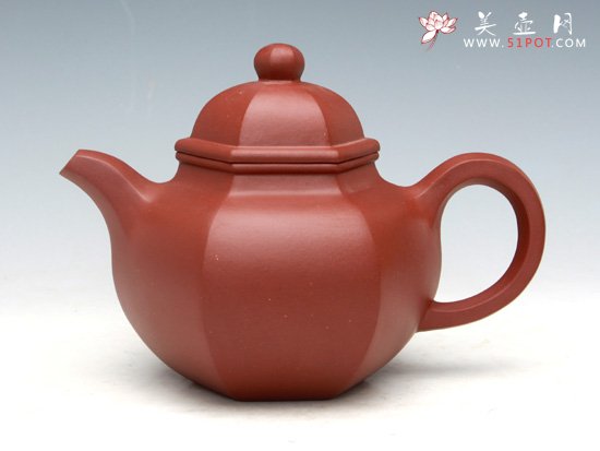 紫砂壶图片：六方得球（底槽清）450ML - 美壶网
