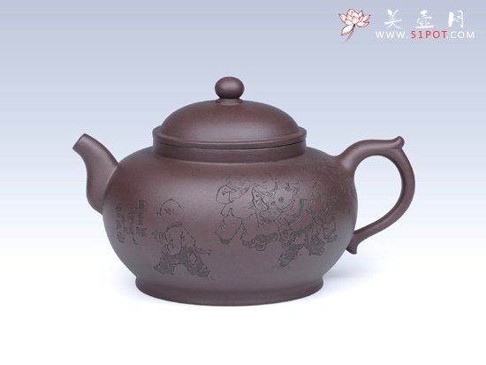 紫砂壶图片：福圆 - 美壶网
