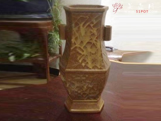 紫砂壶图片：彩陶瓶 - 美壶网