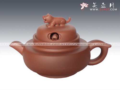 紫砂壶图片：藏龙伏虎 300cc 清水泥 - 美壶网