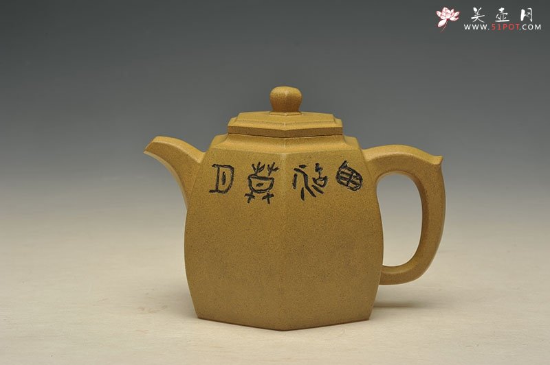 紫砂壶图片：六方厚朴 - 美壶网