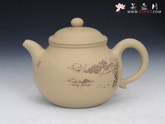 紫砂壶图片：掇只 - 美壶网